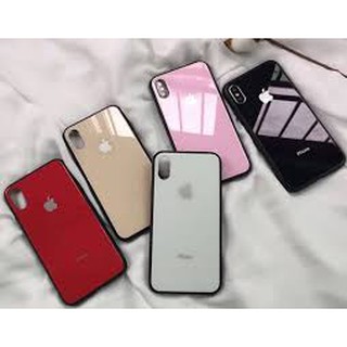 Ốp lưng kính viền dẻo IP6/6s IP7/8 IP6PLUS/6SPLUS IP7PLUS/8PLUS IPX/XS