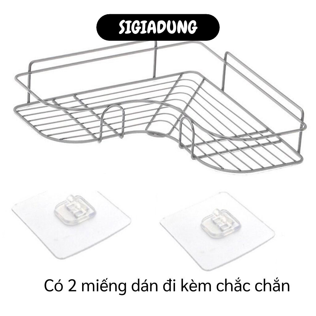 [SGD] Kệ Nhà Tắm - Kệ Góc Nhà Tắm Phun Sơn Tĩnh Điện Dán Tường, Giá Để Đồ Nhà Bếp 9071