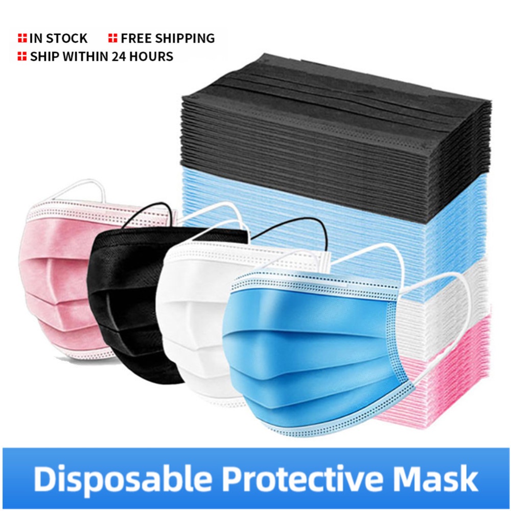Set 10 khẩu trang chống bụi 3 lớp dùng 1 lần tiện lợi cho người lớn