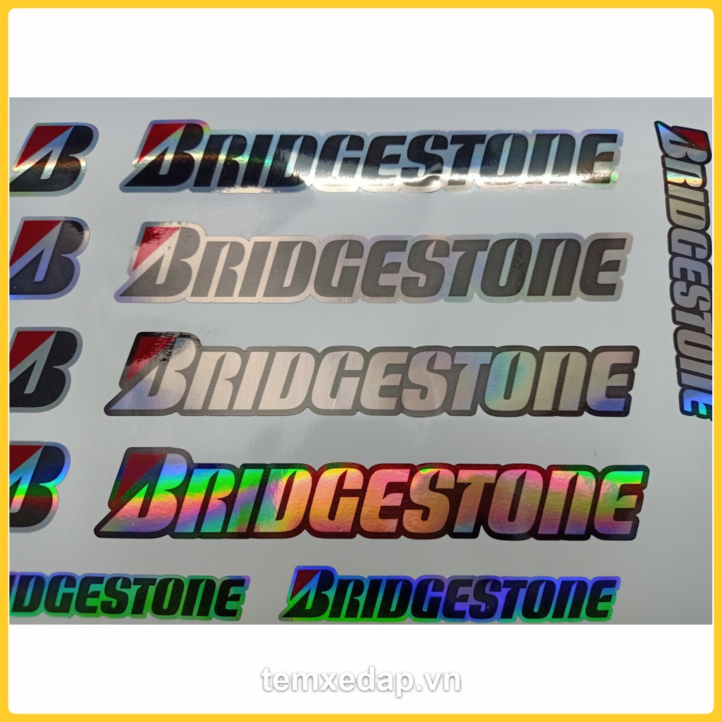 Tem decal 7 màu dán sườn xe đạp Bridgestone | Sticker 7 màu xe đạp | Decal 7 màu xe đạp | Tem 7 màu xe đạp | Temxedap.vn