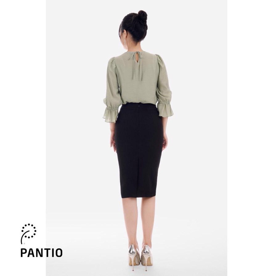 FAS32912 - Áo sơ mi vải thô lụa nhẹ tay lỡ thời trang - PANTIO