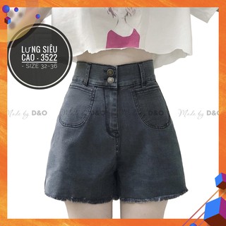 [Size 32-36] Quần Đùi Nữ Bigsize - Lưng Siêu Cao 2 Nút - Quần Short Nữ Bigsize Lưng Cao