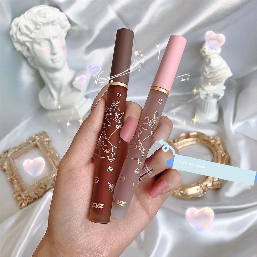 Son Lì CVZ Lên Màu Siêu Chuẩn Siêu Xinh, Tông Màu  Son Đẹp, Quyến Rũ, Mềm Mịn, Lâu Trôi, Chống Thấm Nước, Không Dính Ly