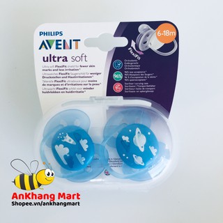 Ty ngậm SIÊU MỀM Avent cho bé từ 0-6, 6-18 tháng