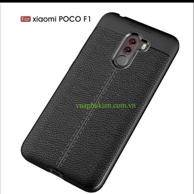 Ốp lưng giả vân da pocophone F1 chính hãng auto focus