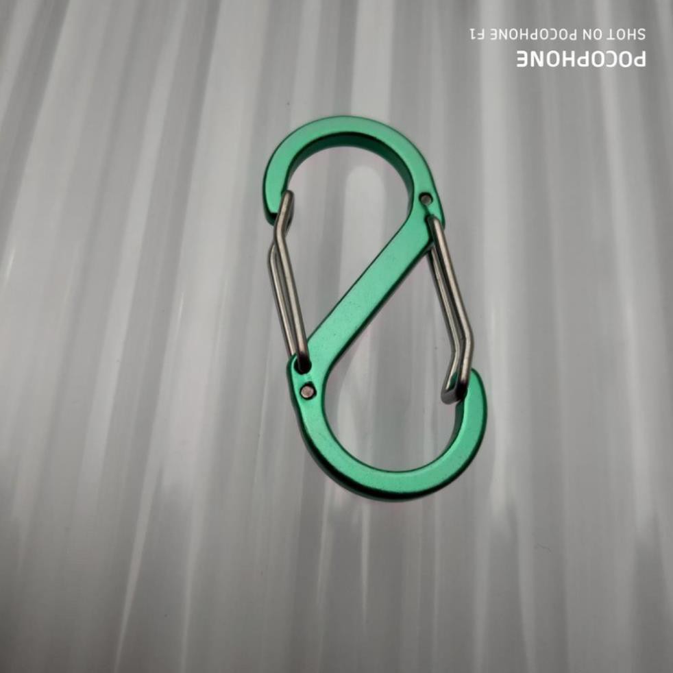 Móc Khoá S 2 Đầu Nhôm Thông Minh SIêu Nhẹ - Khoá Chắc CHắn - Hàng Gủi Ngay