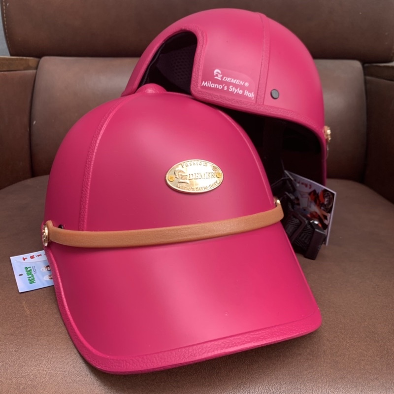 NÓN BẢO HIỂM DẠNG KẾT ĐÀNH CHO NỮ/NAM . Thương hiệu demen trí liễu