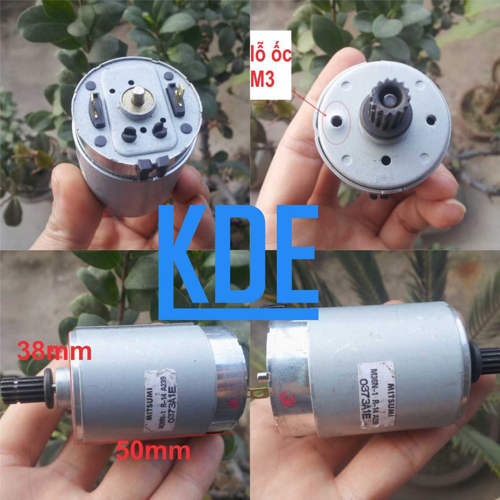 ĐỘNG CƠ DC MITSUMI M36N-1 R-14 6-24V 2100-7940 RPM kde3062