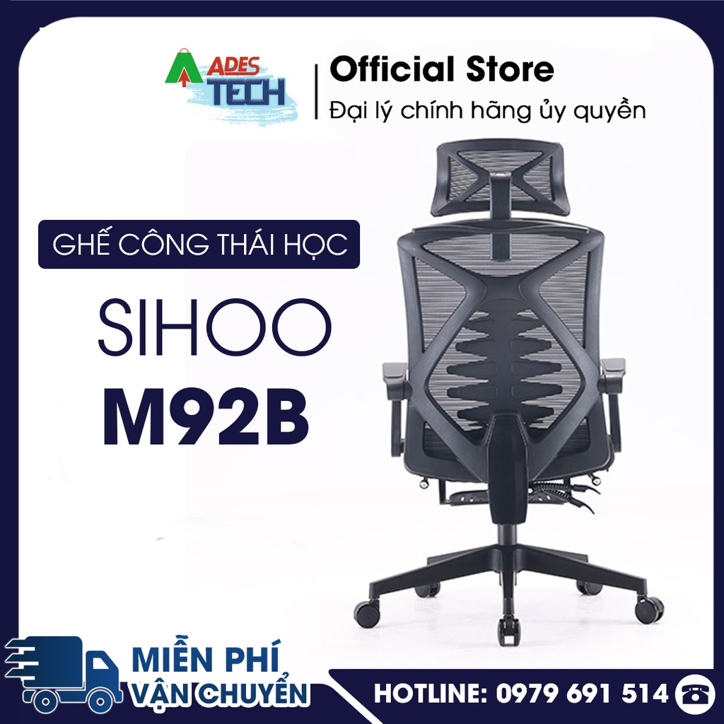 Ghế Văn Phòng Công Thái Học SIHOO M92B - Định hình trợ lực cho cột sống