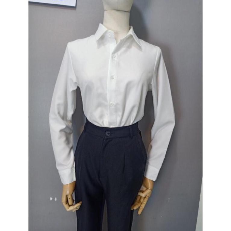 [Giảm Giá 31%] Áo Sơ Mi Nữ Dài Tay - Cotton Lạnh Cao Cấp - Màu Trắng và Đen - Sang Chảnh [Xuất Khẩu Châu Âu] | BigBuy360 - bigbuy360.vn