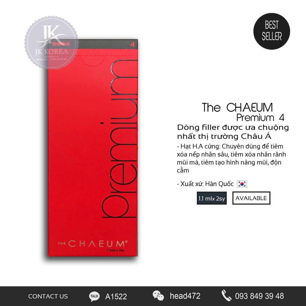 [Chính Hãng] The CHAEUM - Filler nằm trong TOP tiêu thụ trên thị trường (Hộp 2cc)