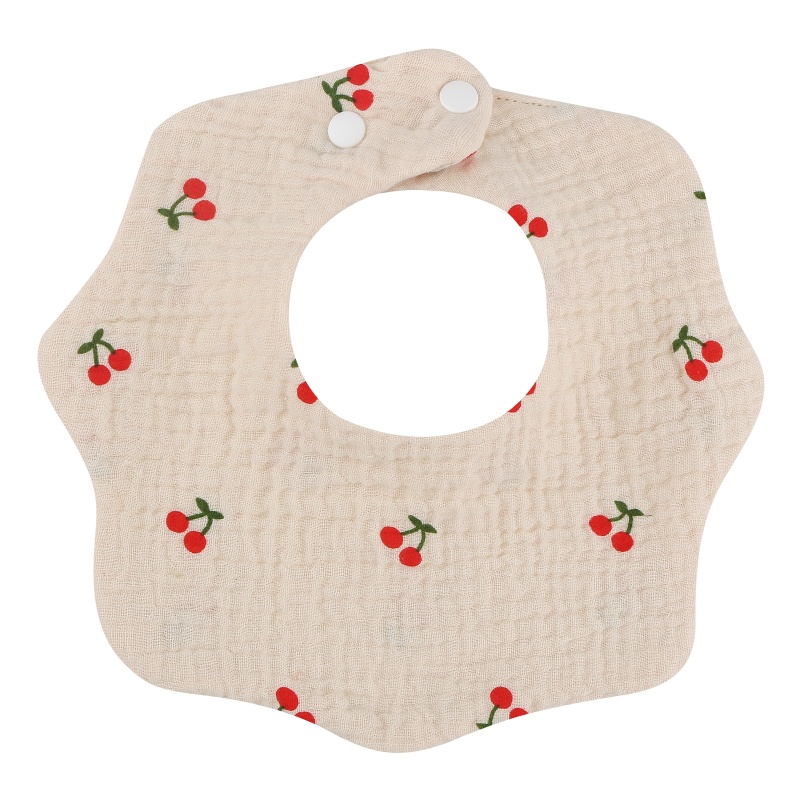 Yếm Ăn Chất Liệu Cotton Mềm Mại Xoay 360 Độ Tiện Dụng Cho Bé Sơ Sinh