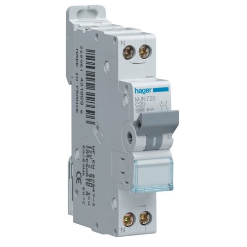 Át đôi Hager 2 cực 10A 20A 25A 32A 40A 50A 63A