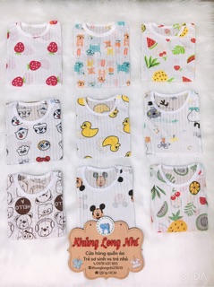Bộ cotton giấy cộc tay cho bé