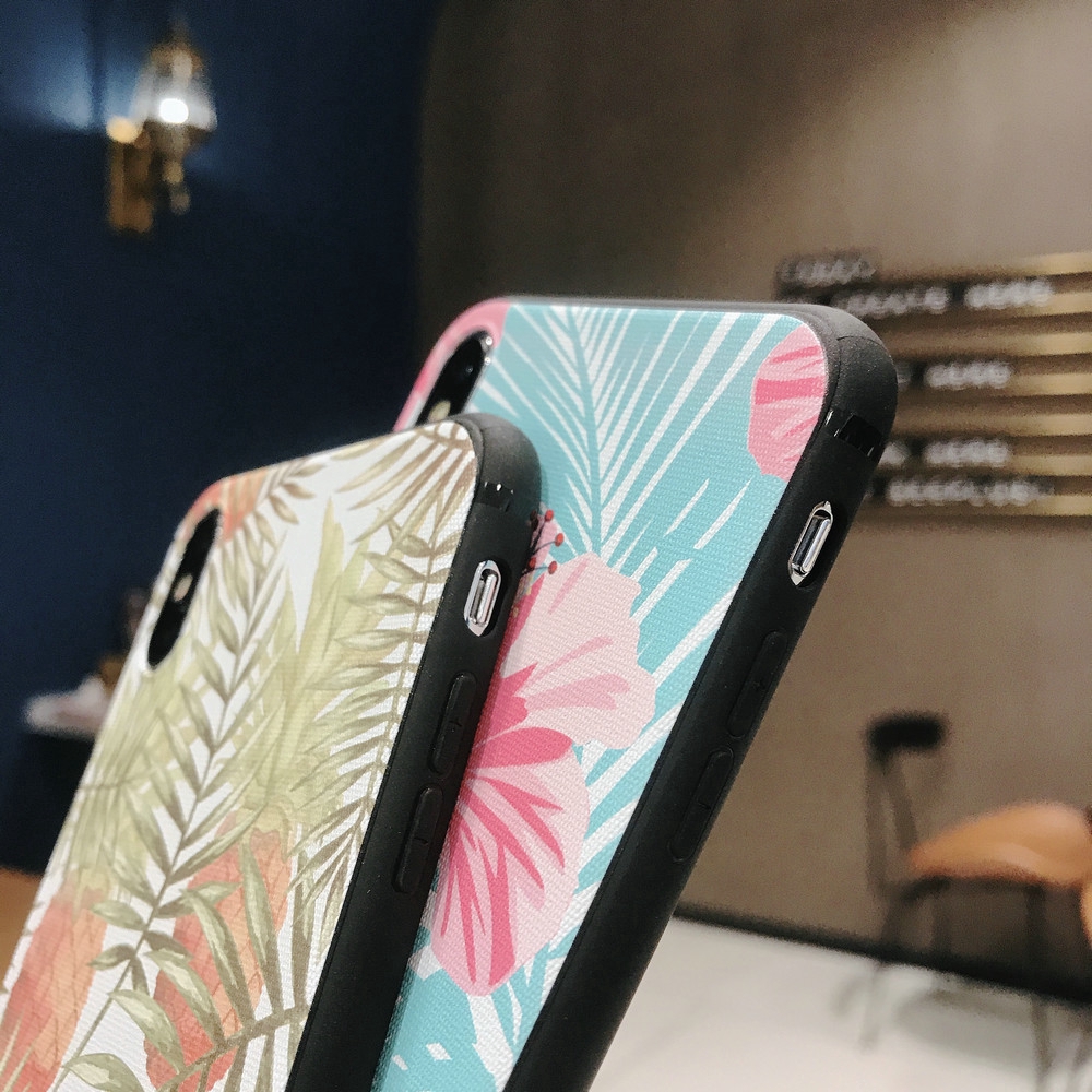 Ốp điện thoại nhựa mềm in hình hoa lá/quả dứa thanh lịch cho Samsung Galaxy A51 A71 S20 Ultra A50 M20 A7 S10 S10e S10+ S8 S9 Plus | BigBuy360 - bigbuy360.vn