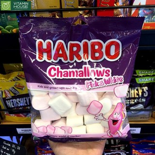 [VITAMIN HOUSE] Kẹo xốp Haribo Chamallows Pink White 150g