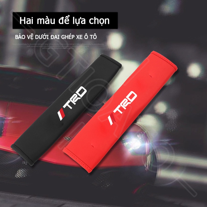 GTIOATO TRD Da DâY Đai An ToàN Ô Tô CàI DâY An ToàN Ô Tô BọC DâY An ToàN Xe HơI Phụ Kiện Oto Trang Trí Oto Phụ KiệN BêN Trong Ô Tô Cho Toyota Raize Corolla Cross Vios Veloz Innova Camry Hilux Yaris Fortuner Wigo Altis RAV4 Avanza Hiace