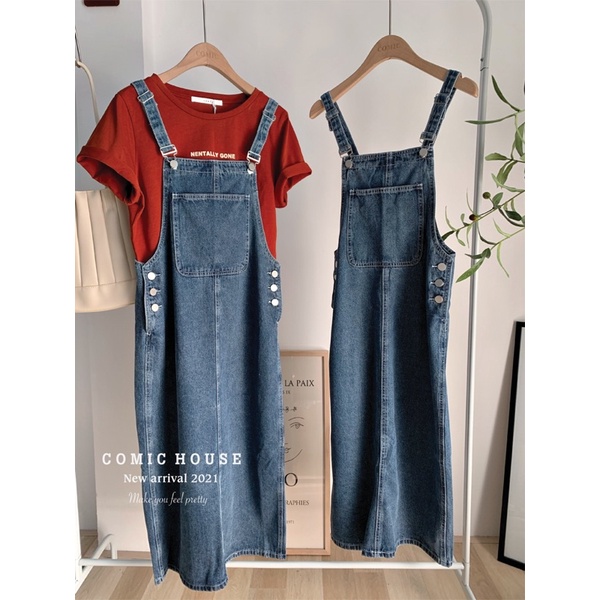 Yếm váy Jean urban Comic | BigBuy360 - bigbuy360.vn