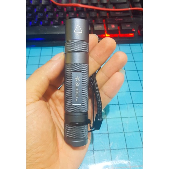 Đèn pin S2 s5 sơn xám xanh titanium XPl Hi ,SST20, SST40 15w