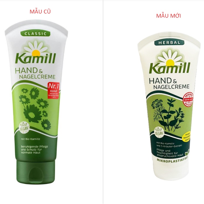 Kem Dưỡng Da Tay Kamill Hand Nagelcreme Chiết Xuất Hoa Cúc/Lô Hội Nội Địa Đức