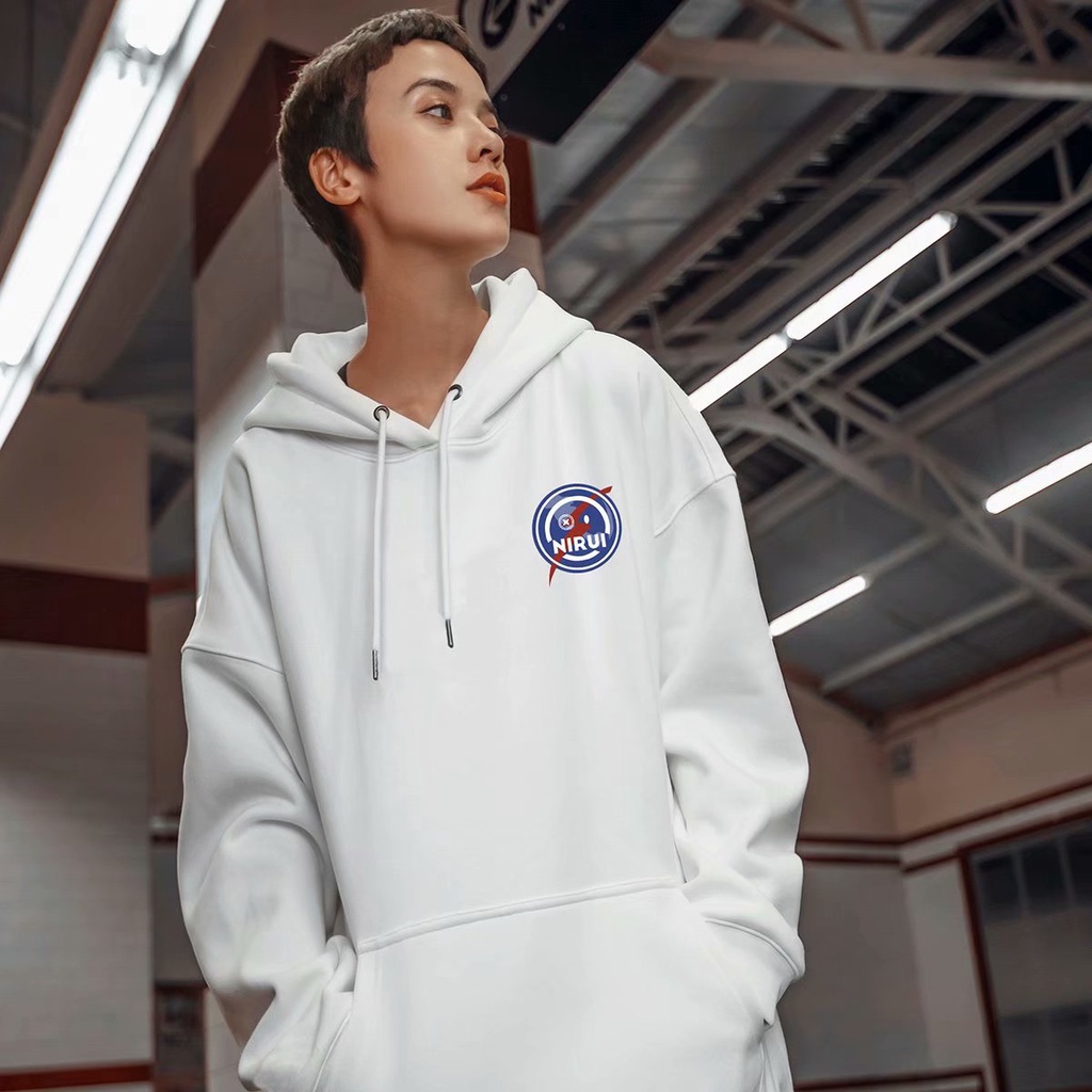 Áo hoodie dáng rộng hình phi hành gia NASA phong cách thu đông cho nam size lớn M-5XL