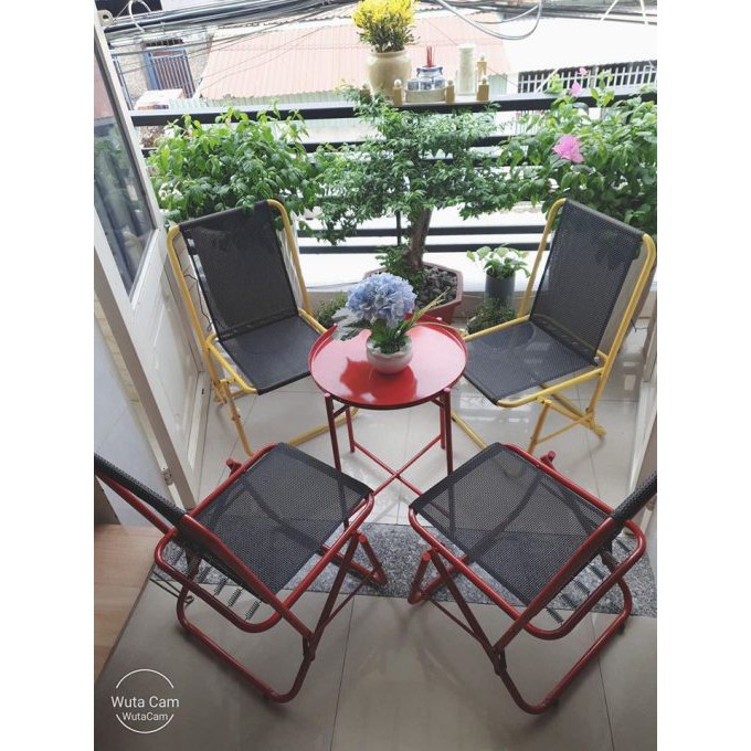 Ghế xếp lưới khung sắt sơn tĩnh điện ( lưng thấp)