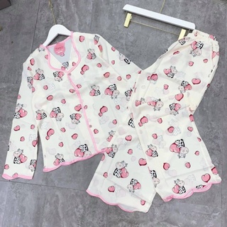 Bộ đồ pijama thiết kế lụa latin cao cấp