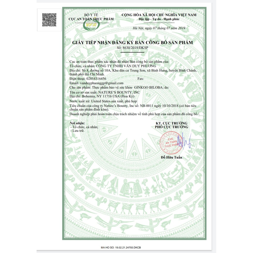 Thực Phẩm Chức Năng Giúp Tăng Cường Tuần Hoàn Não Nature's Bounty Ginkgo Biloba (60mg) hộp 60 viên - 0304530 | BigBuy360 - bigbuy360.vn