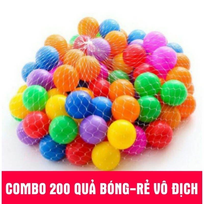 (combo 200) bóng nhựa cho bé