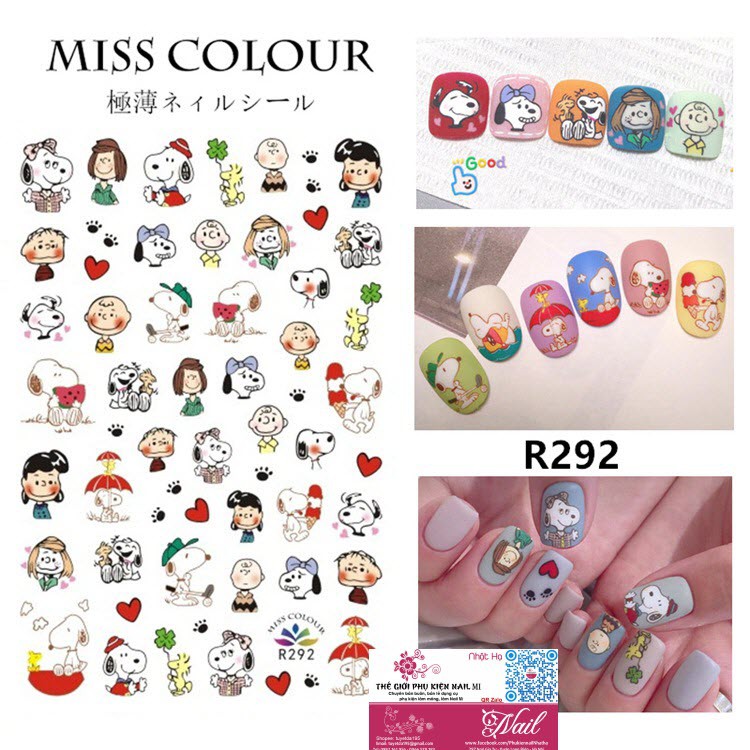 Nail Sticker Hoạt Hình Đẹp Ngộ Nghĩnh- Dán Móng Tay Đáng Yêu