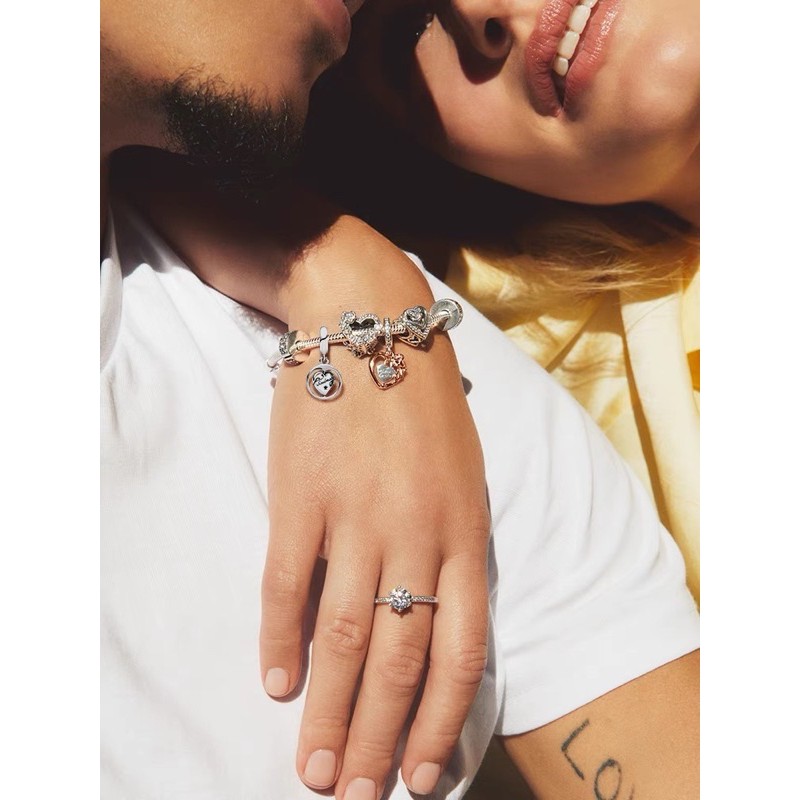 charm pan treo tim bạc s925 bộ sưu tập 2021