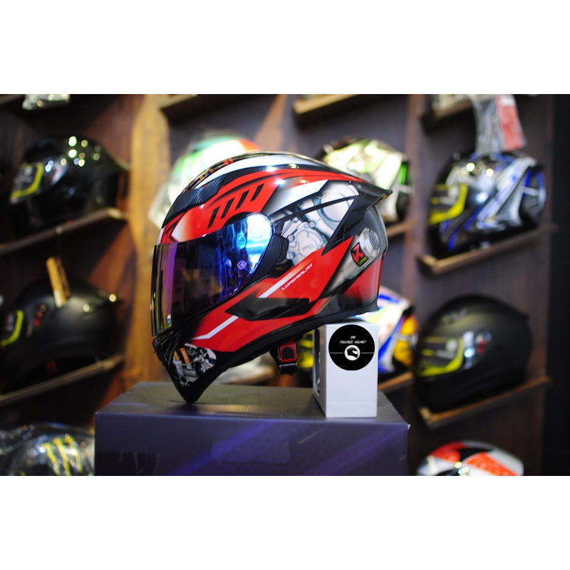 Mũ bảo hiểm Fullface Royalm138b Moto đỏ