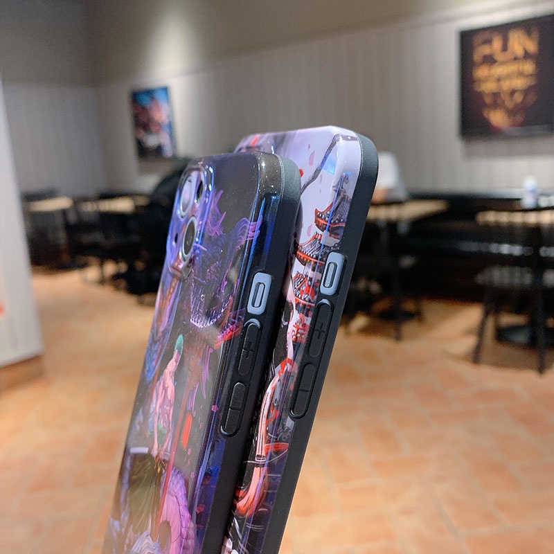 Ốp Điện Thoại Họa Tiết luffy zoro Bóng Nhiều Màu Cho iPhone 13 12 11 Pro Max X Xs Max XR 8Plus