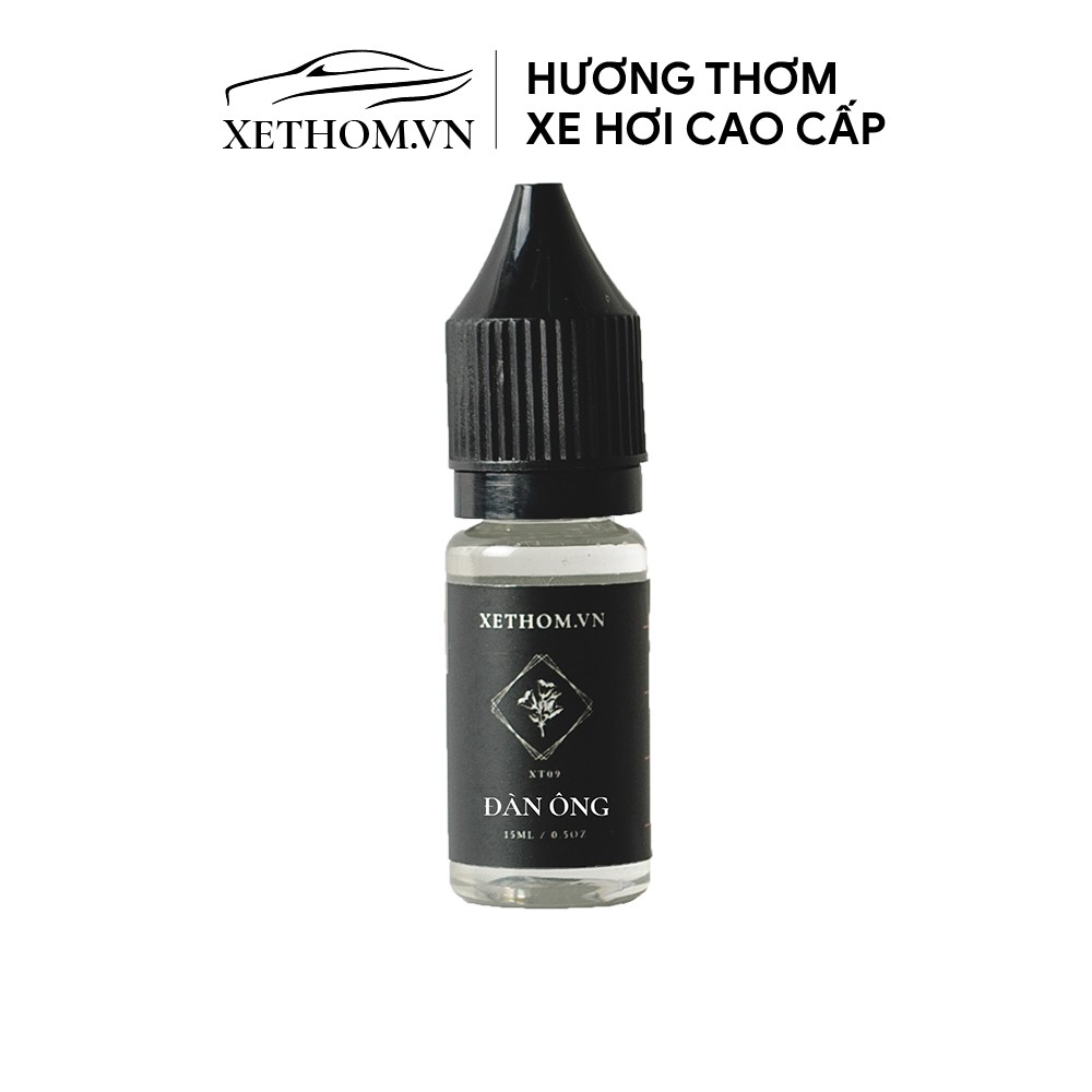 Tinh dầu nước hoa xe hơi cao cấp chai refill 15ml - 12 hương thơm thiên nhiên sang trọng và tinh tế [XETHOM]