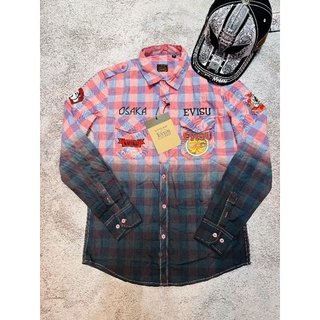 Áo sơ mi evisu nam màu hồng nam tính