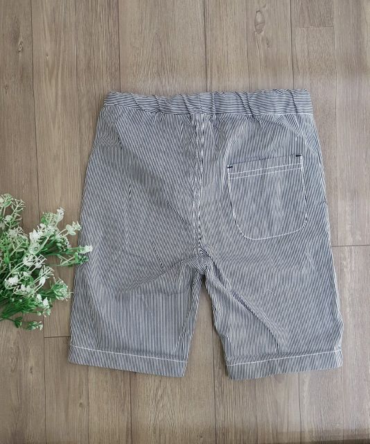 Quần short sọc đen kaki bé trai HM dư xịn