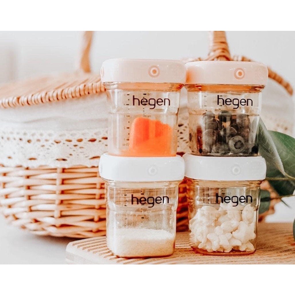 [ KÈM NẮP TRẮNG]  Bình trữ sữa - bình trữ thức ăn - hộp trữ HEGEN PPSU 140ml/240ml SHOP MẸ MIN