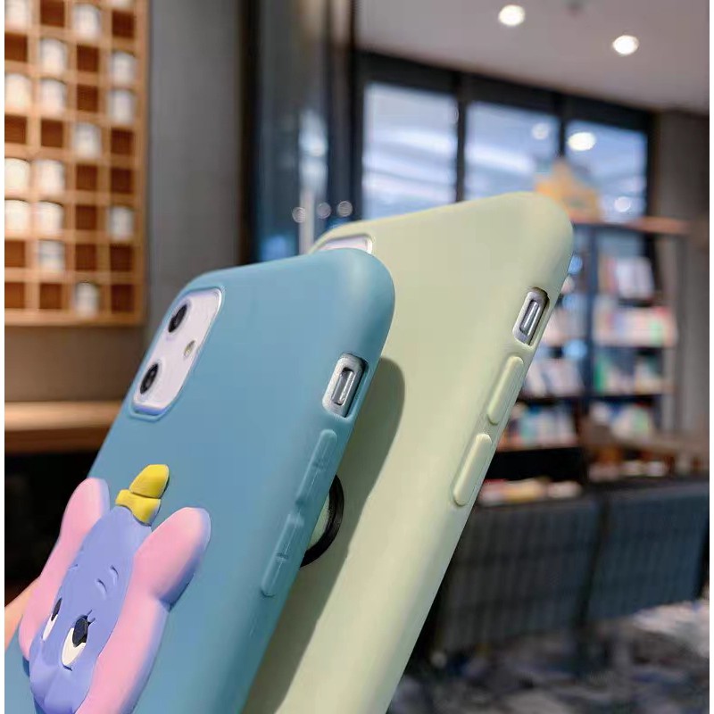 Ốp lưng Samsung J8 J6 J6+ J5 J4 J4+ J2 A21S A20S A10S A7 A6 A6+ Plus Pro Prime 2018 Solid color Cute Animals Soft TPU Case