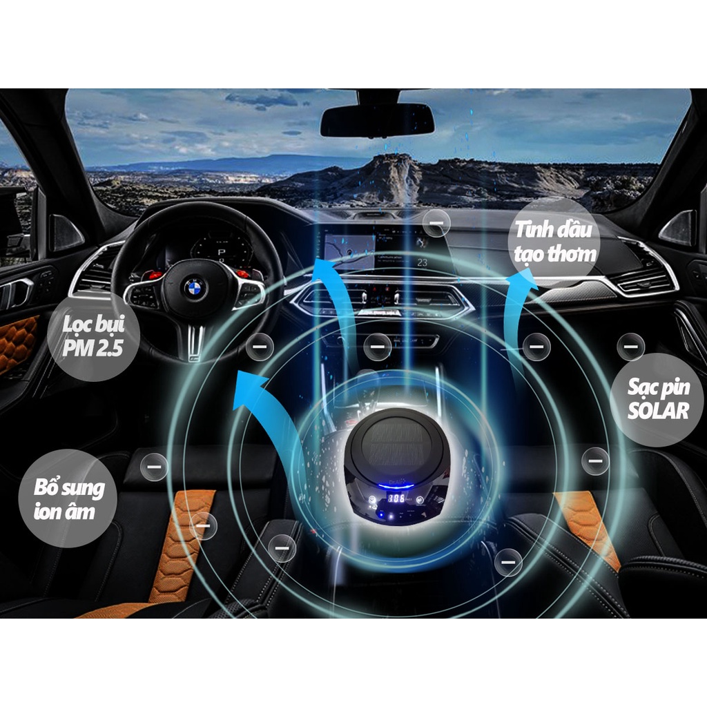 Máy lọc không khí ô tô tạo ion âm khử mùi xe hơi Dr-ion Car