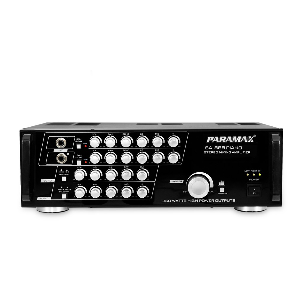 Amply PARAMAX SA-888 PIANO NEW + Tặng đầu DVD Arirang AR-36