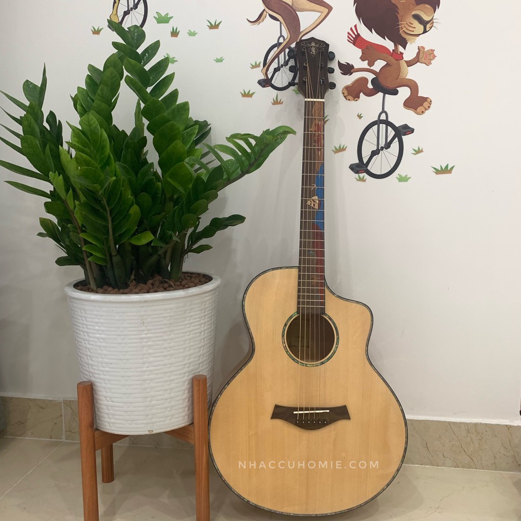 ĐÀN GUITAR ACOUSTIC TAKLA M580 MÀU GỖ