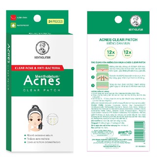 Miếng dán lặn mụn mờ mụnAcnes Clear Patch (24 miếng)