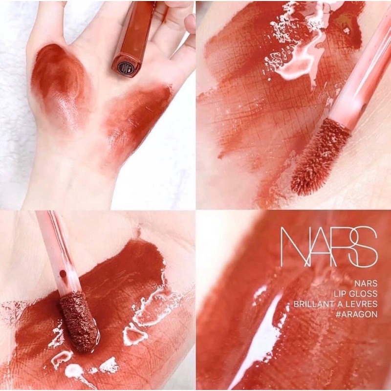 Son bóng Nars Afterglow Lip Shine Gloss màu Aragon mới 2022