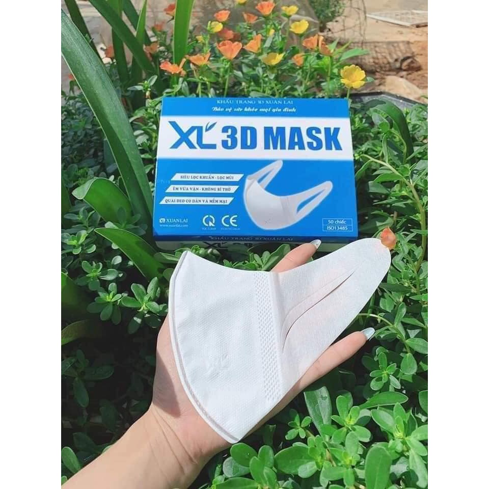 (Chính Hãng) Khẩu Trang 3D Mask Công Nghệ - Hộp 50 Chiếc thương hiệu Duy Khánh màu HỌA TIẾT