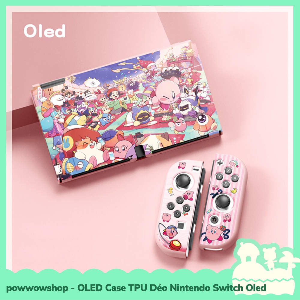 [Sẵn VN - Hỏa Tốc] OLED Phụ Kiện Case Ốp TPU Dẻo Cho Máy Game Nintendo Switch OLED Anime Manga Zelda Kirby