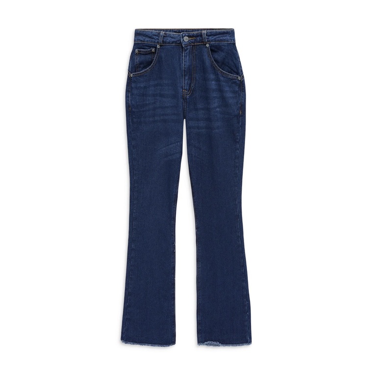 Quần Jean Nữ Flare Cut Back , Chất Jean Dày Dặn , WQJ000046,SOMEHOW