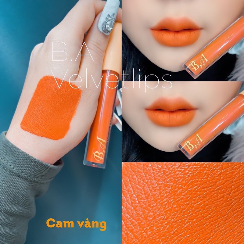 [ Cam vàng ] Son kem hữu cơ cao cấp B.A Beauty tặng kèm ủ môi