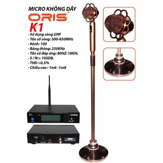 [Mã ELHACE giảm 4% đơn 300K] Micro đứng không dây Oris K1