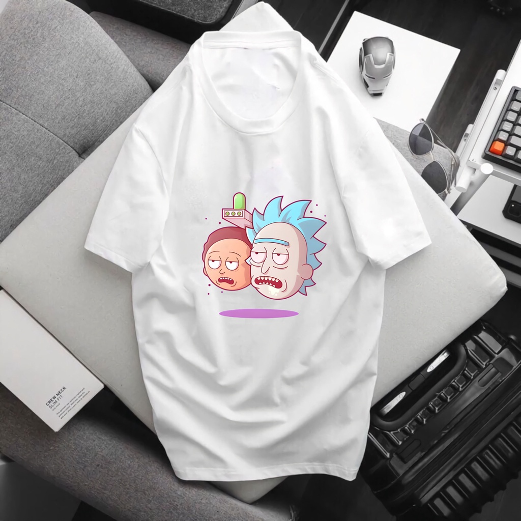 Áo thun cặp nam nữ mang hình nhân vật Rick và Morty ngầu lòi dễ thương ,hàng siêu hot hit - e72
