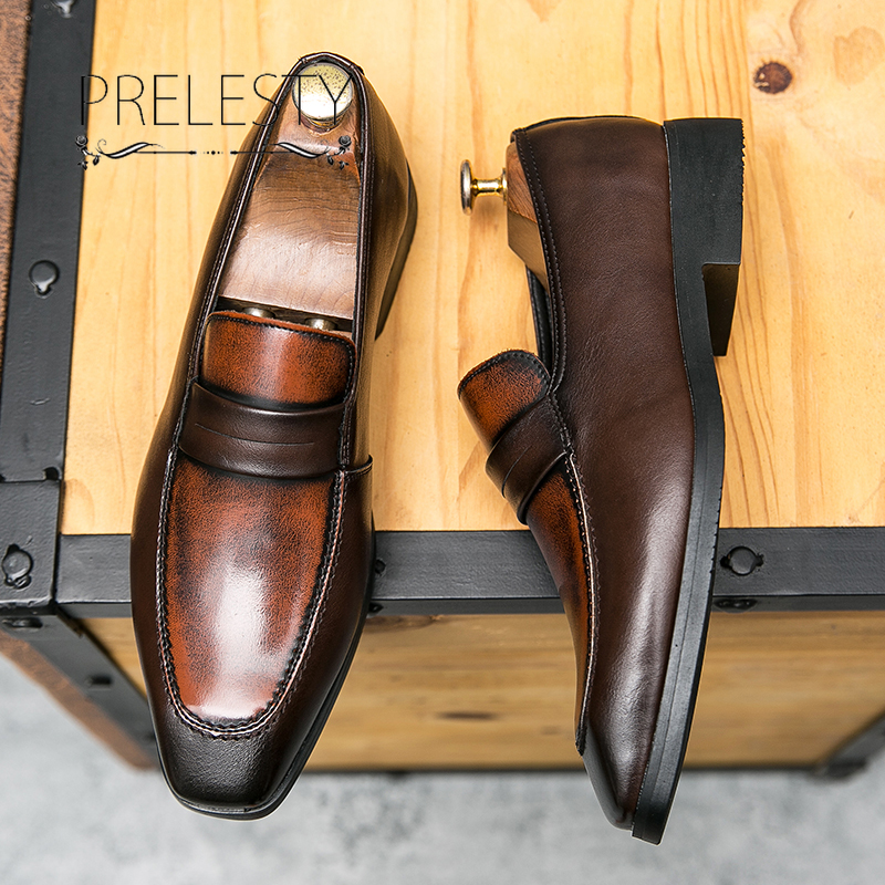 Elegant fashionable loafers for large men 38 - 48